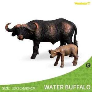 FIGURINE - PERSONNAGE Buffle - Figurines de Collection d'animaux sauvage