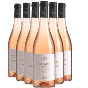 VIN ROSE PAUL PAIRET Rosé 2022 - Lot de 6x75cl - Signature Chef  - Vin Rosé du Languedoc - Roussillon - Appellation VDF Vin de France -