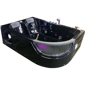 Baignoire Balnéo D'angle Luxe Supply24 Palermo - Massage + LED - 2 Personnes - 160x113 Cm