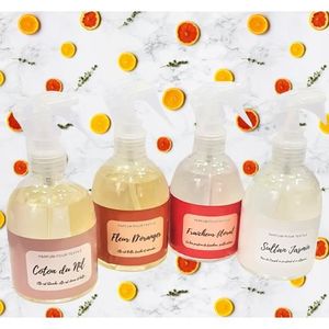 DÉSODORISANT TEXTILE 4 Sprays Coton - Fleur d'Oranger - Jasmin - Fraich
