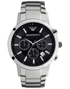 MONTRE EMPORIO ARMANI Montre bracelet AR2434 - Homme - Quartz - Analogique - Acier - Argenté