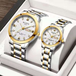 MONTRE Coffret Cadeau Montre Homme + Montre Femme - Quart