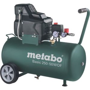 COMPRESSEUR Compresseur Basic 250-50 W OF METABO - Cuve 50l - Pression 8 bar - 1500W
