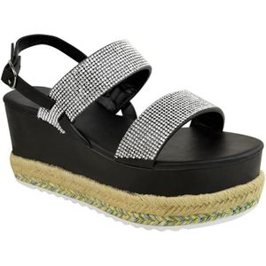 espadrille compensée a lacet