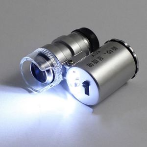 60X-100X Portable Optique Lumineux Zoom Microscope Lens W DEL Lumière