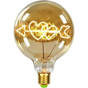 AMPOULE - LED Ampoule rétro, lettre LED Edison ampoule décorative E27 4 W 220-240 V adaptée pour chambre à coucher, mariage (flèche plate)[D18105]