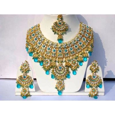 Lot De Bijoux De Mariage Indien Doré - Style Bollywood Rare Et Festif
