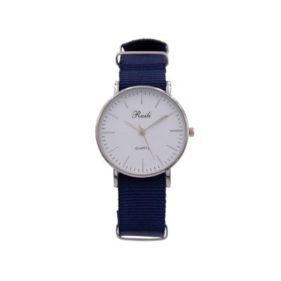 Elégante Montre Homme Tissu Bleu CHTIME 63743 Bleu, Achat/vente