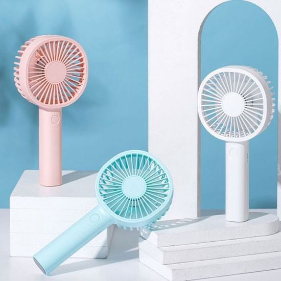 Mini Ventilateur Portable Avec Brumisateur USB Rechargeable - 5 Vitesses, Pliable, Idéal Bureau Et Voyage - 6