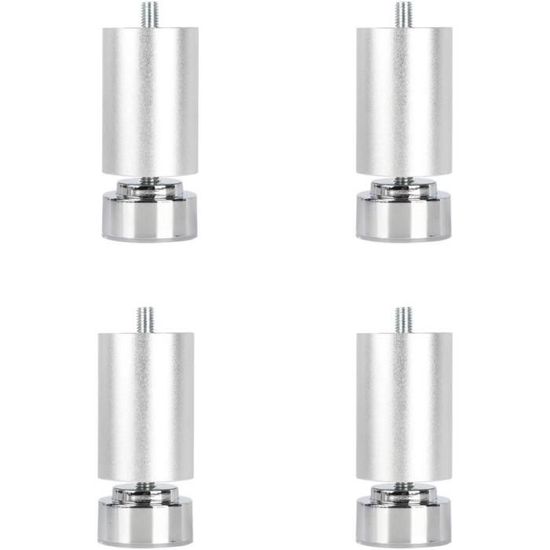 4/8 Pieds De Meuble Ajustables Inox Avec Vis - Uxcell - Remplace Pieds De Canapé