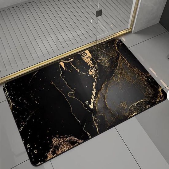 Tapis De Bain Diatomite Keephen - Absorption Rapide - Antidérapant - Séchage Express - Pierre Naturelle