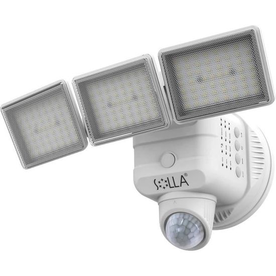 Projecteur Extérieur Solaire OSRAM DoorLED - Détecteur De Mouvement - Étanche IP44 - LED 3W Blanc - Installation Facile