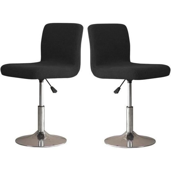 Hoowarm Housse Tabouret De Bar Lot De 4/2/1 Impermeable Scandinave Housse Tabouret De Bar Carre Marron Pivotant Avec Dossier Housse Tabouret Bar Industriel Couverture Courte Universelle Extensible