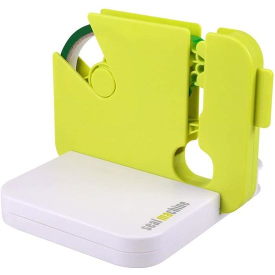 TOPWAY Scelleuse De Sacs Plastique Professionnelle Avec 10 Rouleaux De Ruban Adhésif - Idéale Pour Boulangeries, Supermarchés Et Emballages Alimentaires (Ruban 9-12 Mm)