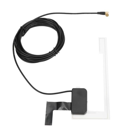 Antenne DAB Pour Voiture - Amplificateur Intégré, Câble 3m, Compatible Pioneer, Clarion, Alpine, Etc.