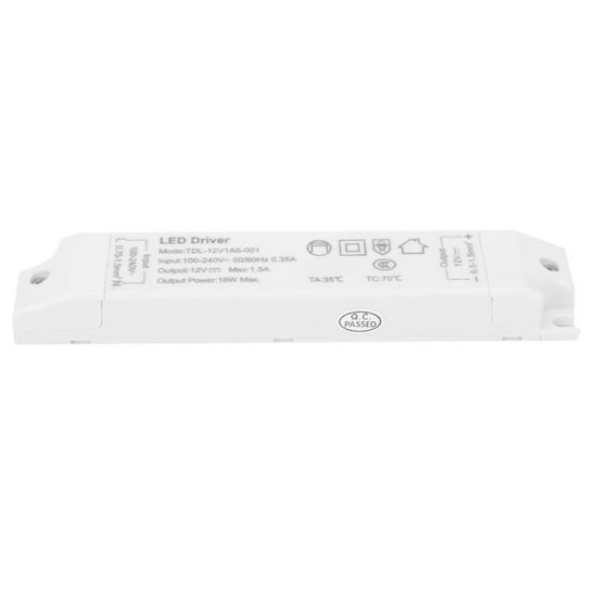 Transformateur LED Universel - Adaptateur Alimentation 4-7W, AC 90-265V, DC 12-28V - Parfait Pour Downlights Et Ampoules Tin Lantern - 7