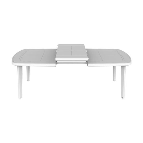 Table Extensible Atlantic 6/12 personnes couleur Blanc - SHAF - Design - Plastique - Résine