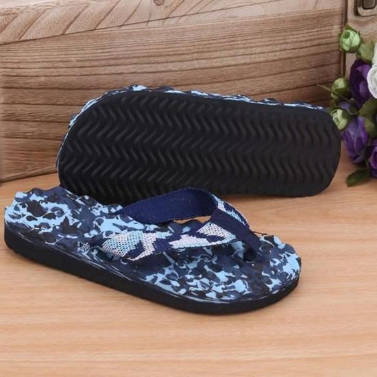 KuaiLu Tongs Homme Été – Cuir Souple & Mousse Yoga – Sandales Plage, Piscine, Douche Antidérapantes