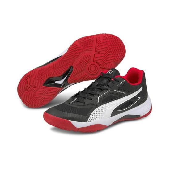 Baskets Puma Solarstrike noir rouge vif blanc Noir rouge vif blanc Cdiscount Chaussures