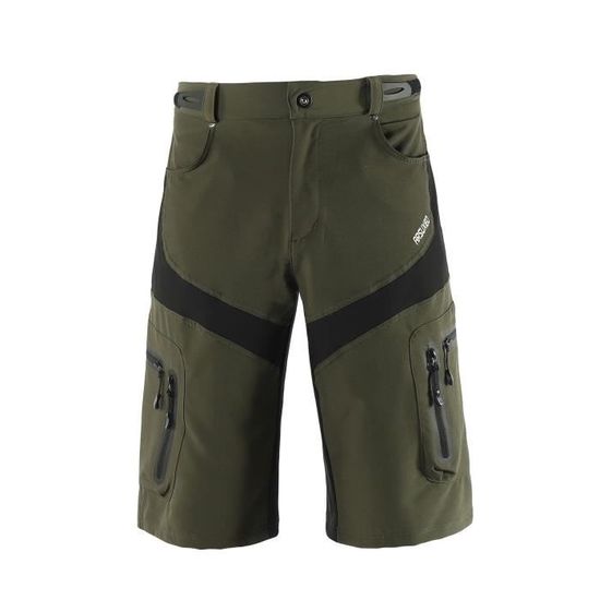 Lixada Short de Cyclisme pour Hommes, avec rembourré de Gel, sous-vêtement Respirant, Short de VTT/vélo/randonnée,XXL,Noir