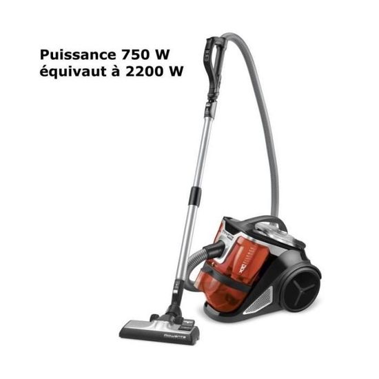 Rowenta ro8213ea silence force extrême cyclonic store aspirateur sans sac capacité 2l 750w