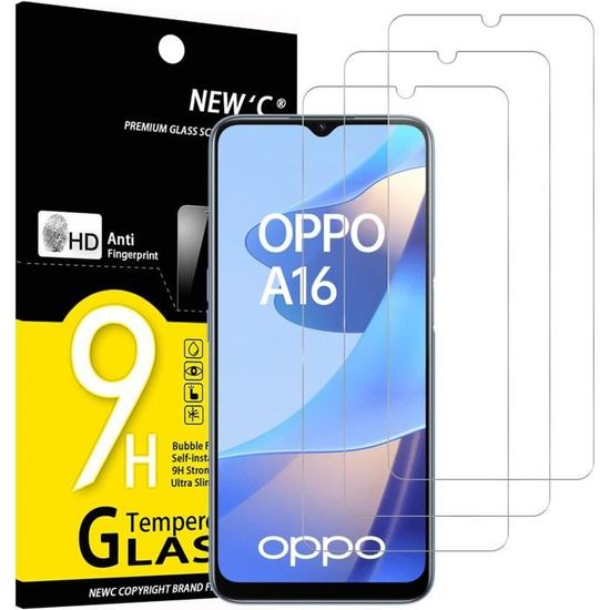 Pack Coque Silicone Transparente + Verre Trempé Pour Oppo A54s / A16s / A16 - NEUF