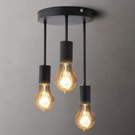 Lustre Vintage Années 60 FUER - Métal Vert Et Or, 4 Lumières épis De Blé