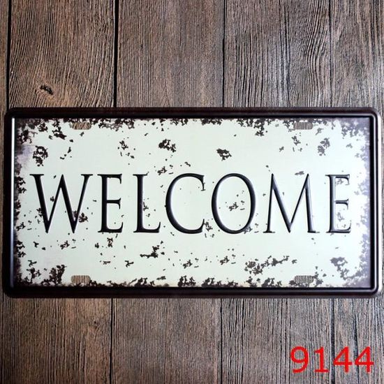 Plaque Métal étain 30x15 Cm – Décoration Murale Vintage, Pour Bar, Maison, Voiture – Cadeau Original