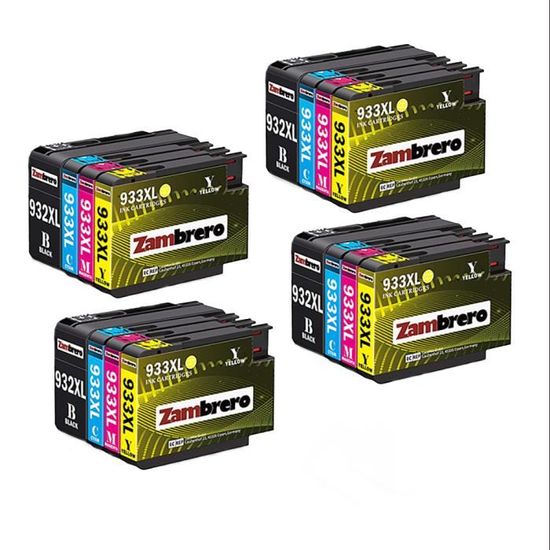 Cartouches D'encre Compatibles HP 932/933 XL - Pour OfficeJet 6100 Et Autres - Neuf, Multipack