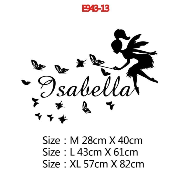 Décoration Murale,Autocollant Mural Personnalisé Avec Nom De Grande