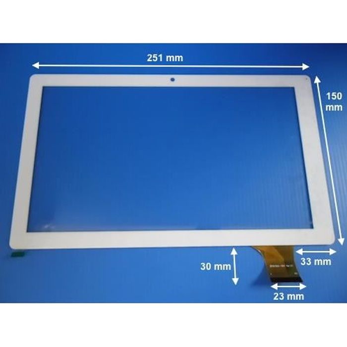 Vitre tactile blanche pour Archos 101d Néon