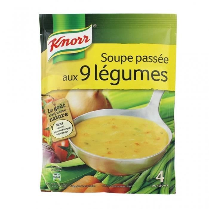 Knorr Soupe Passée aux 9 Légumes 105g (lot de 6)