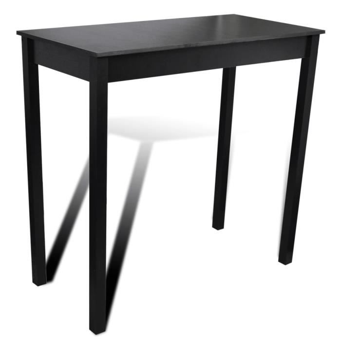 Star® Table haute Table bar de 4 à 6 personnes Professionnel - Table de jardin Professionnel Noir MDF 115 x 55 x 107 cm 9801 :-)