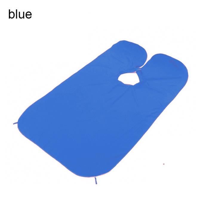 Barbe rasage tablier homme salle de bain tablier barbe soin nettoyer rassembler tissu bavoir cheveux rasage tablier - Bleu