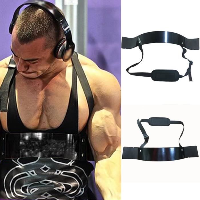 Planche d’entraînement pour biceps- Musculation musculaire - Planche d’haltérophilie en alliage d’aluminium Noir
