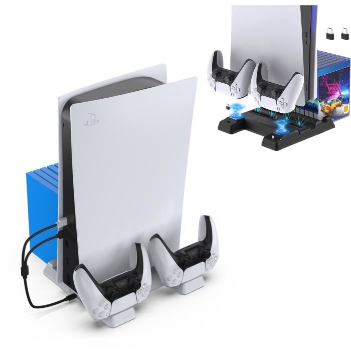 PS5 Support De Refroidissement , Station Verticale Multifonction, Chargeur De Contrôleur, Pour Sony PS5 DualSense