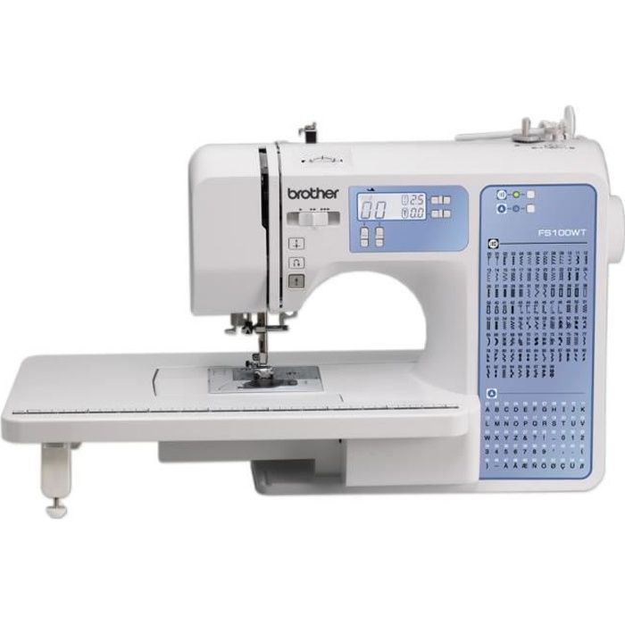 Machine à coudre BROTHER FS100WT avec table d'extension