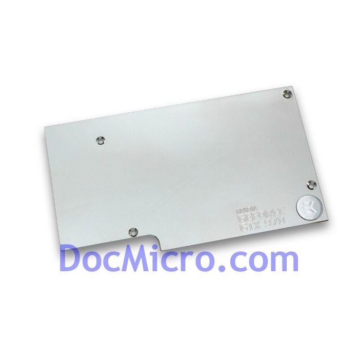 EkWaterBlocks EK-FC970 GTX Plaque arrière du système de refroidissement par liquide pour EVGA GeForce GTX 970 Inno3D GeForce…