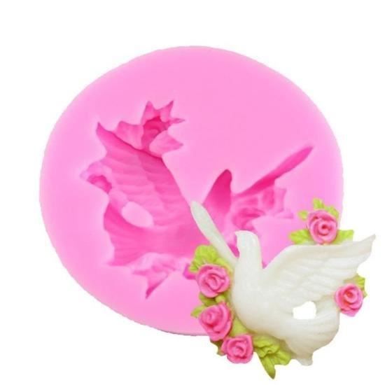 Moule 3D en Silicone Oiseau Colombe - Décors Gateau Bonbon Cuisine - 548