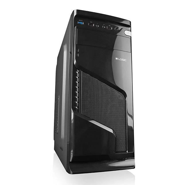 Logic K1, Boîtier Midi-tour, PC, ATX,Mini-ATX, Noir, 15 cm, 32,5 cm