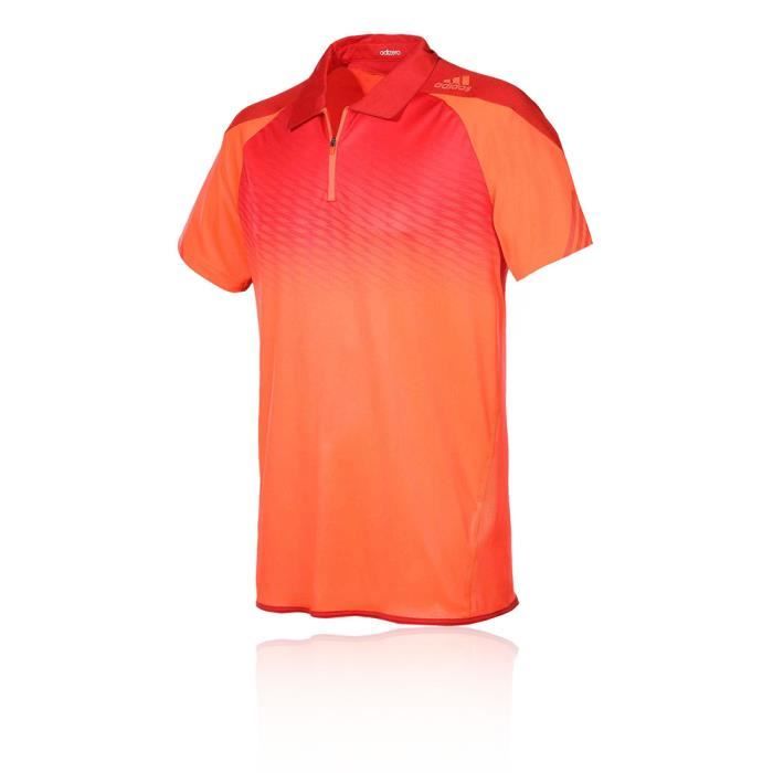 Adidas Adizero Polo T-Shirt Manche Courte Orange Homme