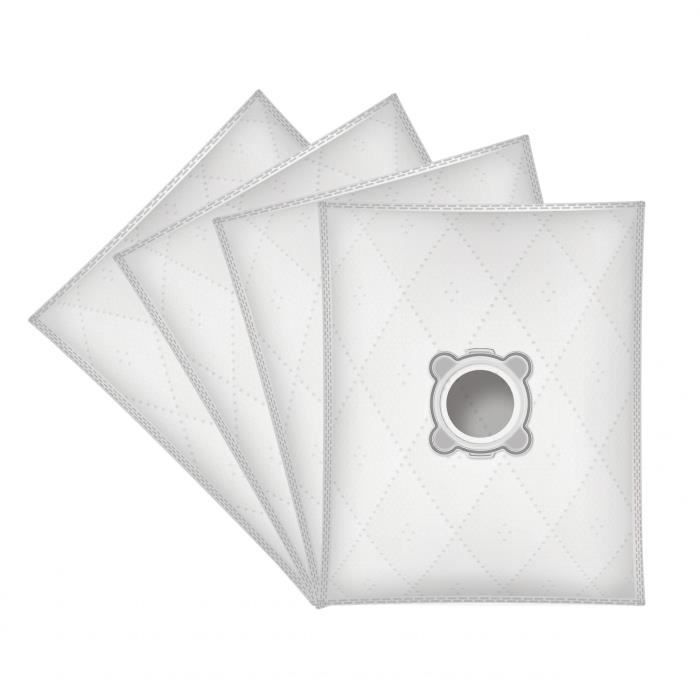 Wessper Sacs aspirateur + Filtre pour Rowenta RO4600-4699 Silence Force Compact, 4 pièces, synthétique