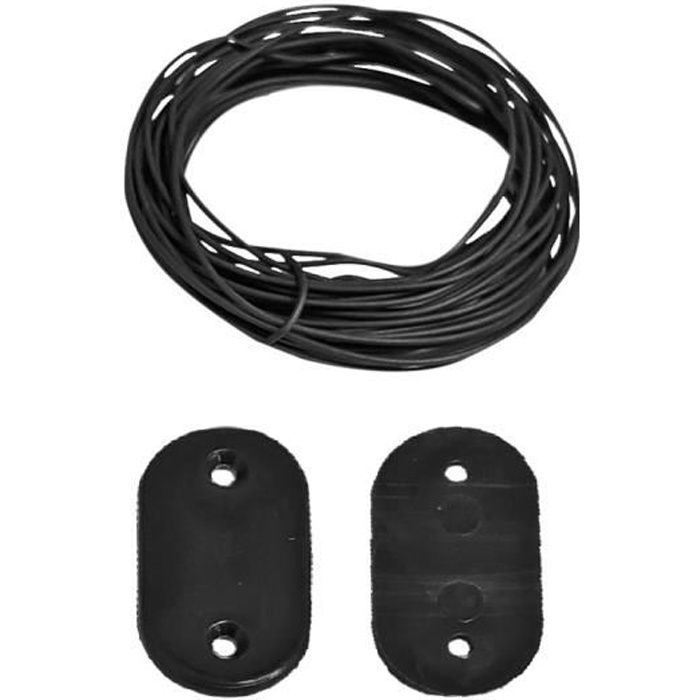 Kit fixation gris pour brise-vue lot de 30 avec 4 mètres de fil - PRBVT30GR - RIBIMEX