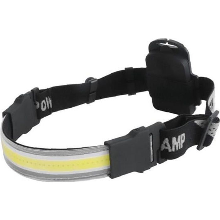 Lampe frontale torche torche lampe frontale LED bandeau extérieur étanche lumineux réglable pour camping noir
