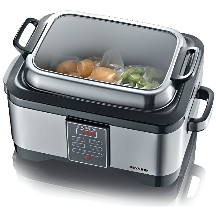 SEVERIN Cuiseur Sous Vide, Capacité 6 L, Minuteur, SV 2447, Inox-Noir SV 2447