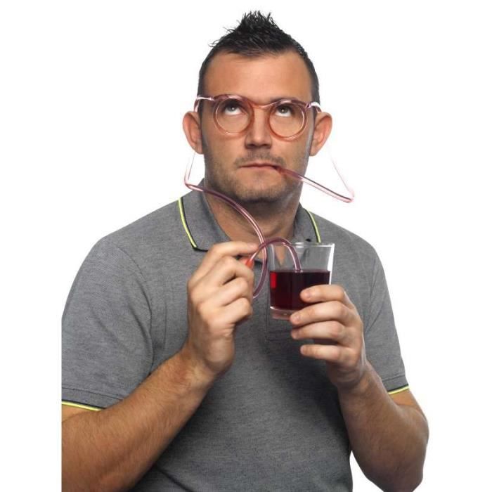 Lunettes pailles transparentes