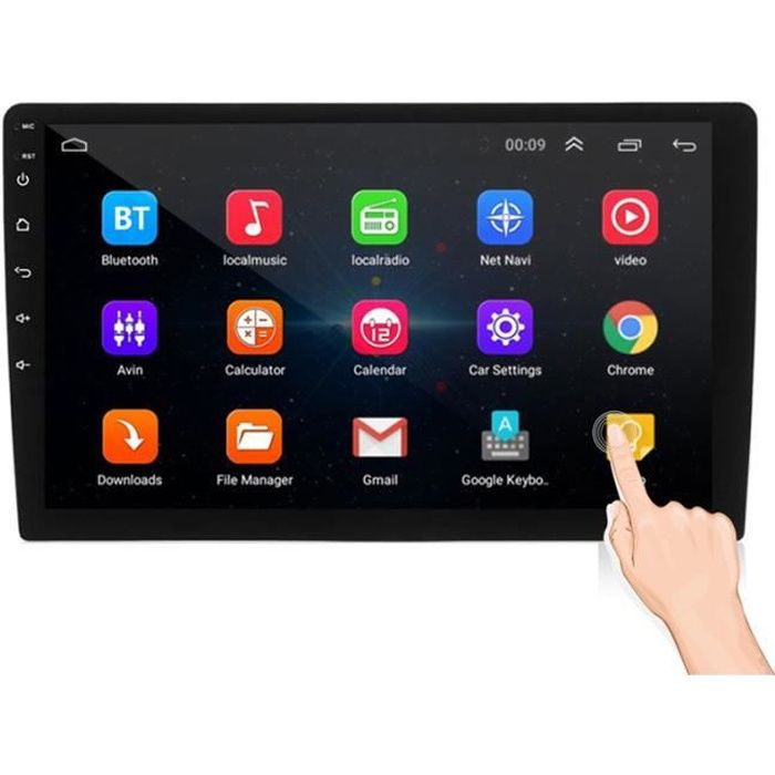 2Din 10.1 pouces 1024 * 600 Pour Android 8.1 Autoradio WIFI GPS bluetooth MP5 arrière Carema