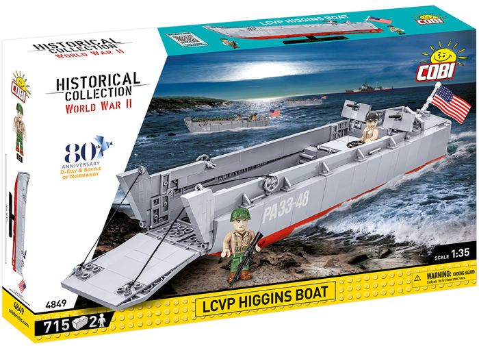 Bateau - COBI - LCVP HIGGINS BOAT - Plastique - Montage à assembler - Pour enfants à partir de 6 ans