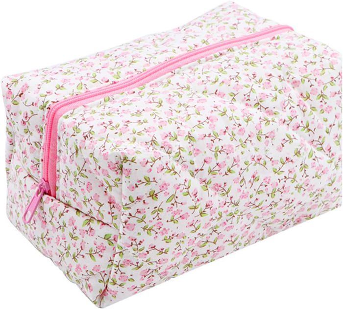 Ensemble de toilette fleuri vintage, 3 coloris au choix