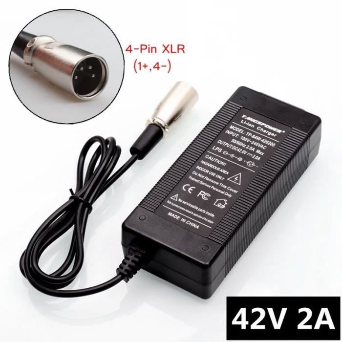 Chargeur 48v TopChargeur Alimentation 48V Pour Home Trainer Saris/CycleOps - Adaptateur Secteur 230V Home Traineur